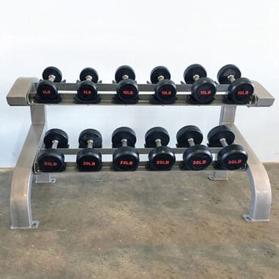 Muscle D MODULAR Two-Tier Dumbbell Rack- 6 Pair