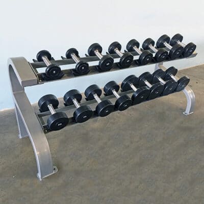 Muscle D MODULAR Two-Tier Dumbbell Rack- 8 Pair
