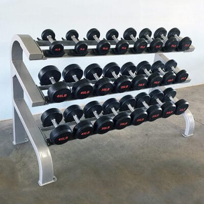 Muscle D MODULAR Two-Tier Dumbbell Rack- 12 Pair